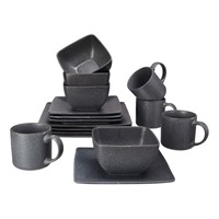 C8254  Better Homes  Gardens Dark Gray Dinnerware