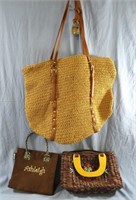 3PC HANDBAGS VERY LARGE AND SMALL *ALAN STUART*UNC