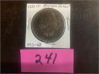 1881cc Morgan Dollar