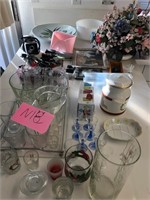 703 - GLASSWARE, BOWLS, ARTIFICIAL ARRANGMNT(N18)