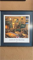 "LEAVE IT TO THE BEAVERS" BY MONTE DOLACK FRAMED
