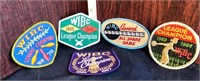 Set of 5 Womens Bowling Patches 1960s