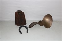 Boat Propeller, Antique Cowbell, Lucky Horseshoe
