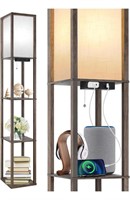 OUTON FLOOR LAMP WITH SHELVES, LED MODERN SHELF