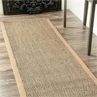 Nuloom 2x8 Elijah Seagrass Area Rug, Beige