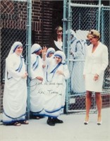 Signed Mother Teresa & Princess Diana Photograph