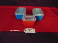 Set of 3 Covered Refrigerator Dishes
