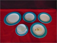 Pyrex Turquoise Dinnerware
