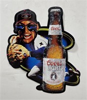Coors Light Beer Sign Baseball