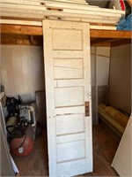 Antique 5 Panel Solid Wood Door 24in
