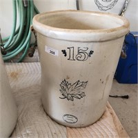 Vintage Western 15 Gal. Crock w/ Handles