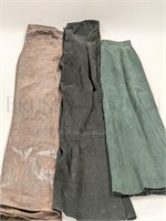 (3PCS) SUEDE PANTS/SKIRT