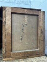 WWII Wooden Trunk With Hard Card Board on Sides