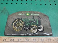 John Deere tractor slate plaque with stand