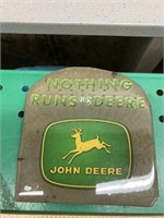 John Deere slate plaque with stand