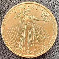 2013- 1/10 oz Gold American Eagle