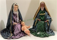 Mary, Joseph and baby Jesus - Mary and Joseph