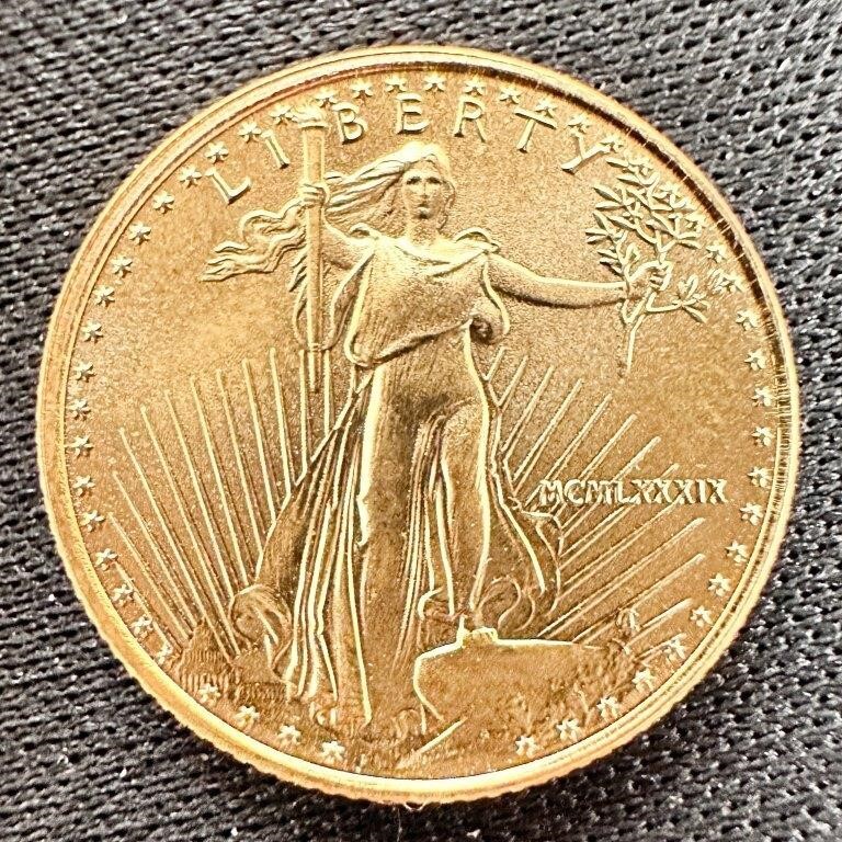 1989- 1/10 oz Gold American Eagle