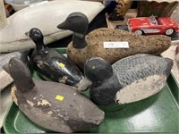 Cork and Wood Body Duck Decoys