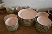 Vintage Pink/Grey Harkerware Stoneware