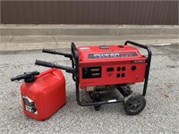 PowerPro 4050 gas powered portable generator & can