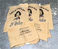 Café De Costa Rica Burlap Bags