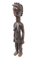 Tall African Female Carved Statue, Cote D'Ivoire