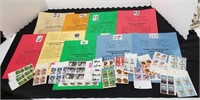 Lot of 9 Commemorative Stamps and Several