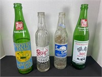 4 vintage bottles. Rays Beverages Bedford