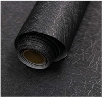 Abyssaly Black Silk Wallpaper Emboss Self Adhesive