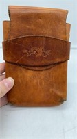 Leather pouch for waist