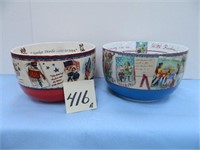 Bethany Lowe Yankee Doodle Bowl & Victorian -