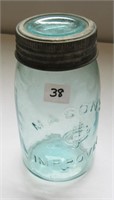 Mason's Improved Fruit Jar/Sealer (blue colour)