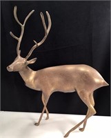 Brass Buck Deer Figurine