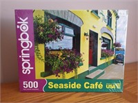 Springbok Puzzle, 500 piece "Seaside Cafe"