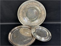 3 Silver Platers-Small, Medium, Large