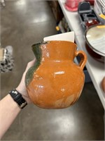 MEXICAN POTTERY TERRACOTTA CLAY PITCHER