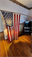 50 STARS AMERICAN FLAG WITH POLE