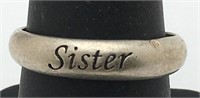 Sterling Silver Sisters Ring