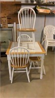 Tile Top Table 4 Chairs Farm Style