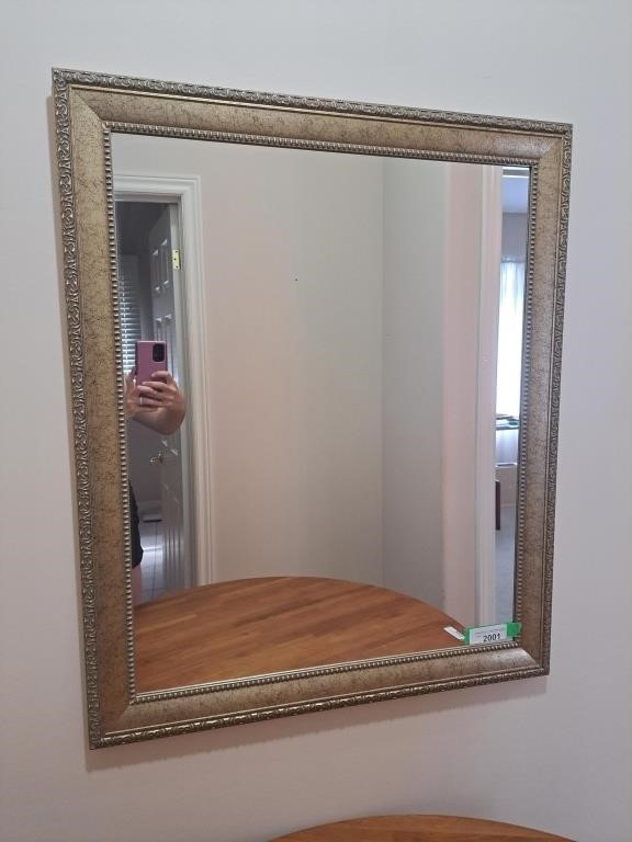 Lovely hallway mirror. 28" l x 34" h