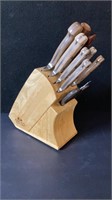 Chicago Cutlery Knife Block With Knifes