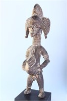 Detgained Miniature Bambara Ancestor Figure, Mali,