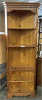 Nice Solid Wood Corner Bookshelf.