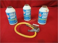 Cold Shot Refrigerant 12 3 Cans in lot
