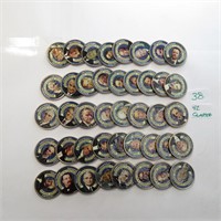 (42) Colorized Quarters with Presidents