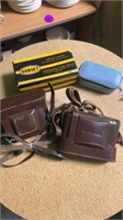 OLD KODAK, VITO CAMERAS WITH LEATHER CASES,