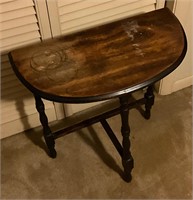 Vintage Half Moon Side Table B