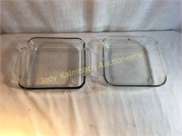 Pair of 8x8 Clear Baking Dishes