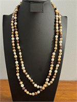 Multi Colored Pearl Necklace 28"